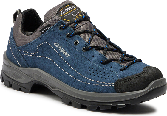 Granatowe buty trekkingowe Grisport sznurowane