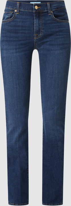 Granatowe jeansy 7 for all mankind z bawełny