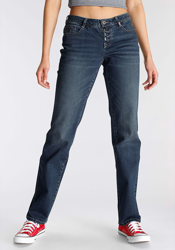 Granatowe jeansy Alife And Kickin w stylu klasycznym