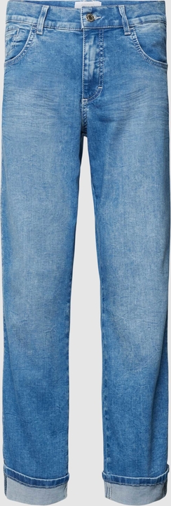 Granatowe jeansy Angels w stylu casual