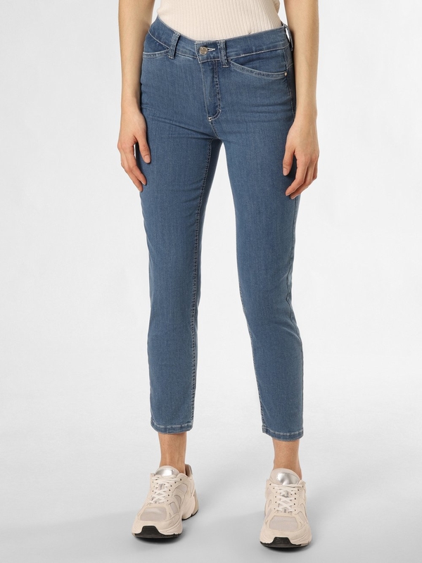 Granatowe jeansy Anna Montana w stylu casual