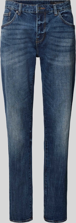 Granatowe jeansy Armani Exchange z bawełny