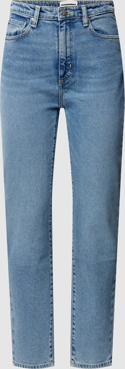 Granatowe jeansy ARMEDANGELS z bawełny