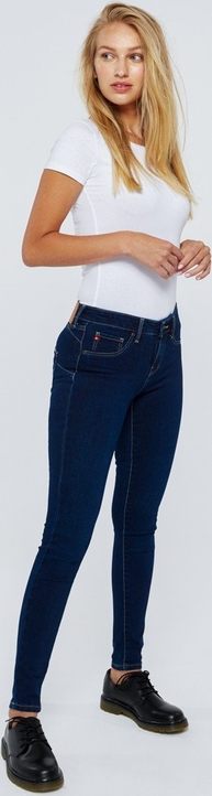 Granatowe jeansy Big Star w stylu casual