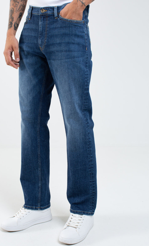 Granatowe jeansy Big Star z jeansu