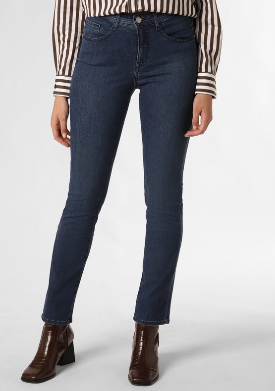 Granatowe jeansy Brax w stylu casual