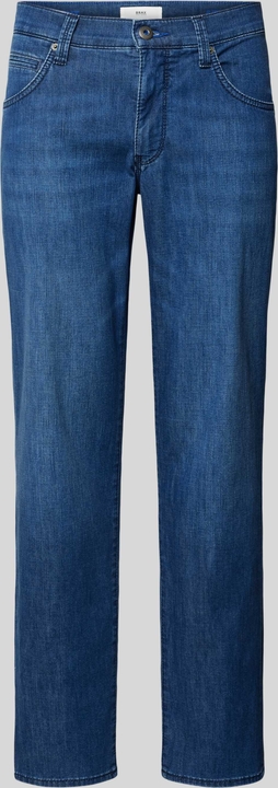 Granatowe jeansy Brax z bawełny w street stylu