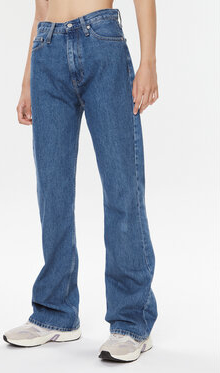 Granatowe jeansy Calvin Klein w stylu casual