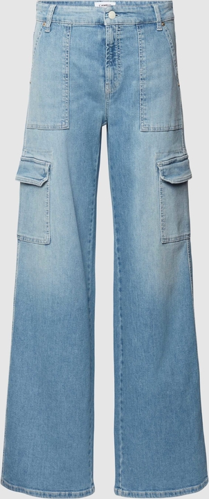 Granatowe jeansy Cambio