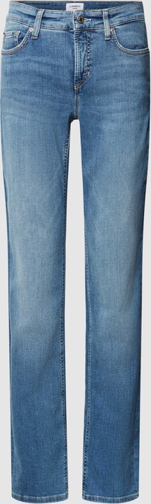 Granatowe jeansy Cambio w street stylu