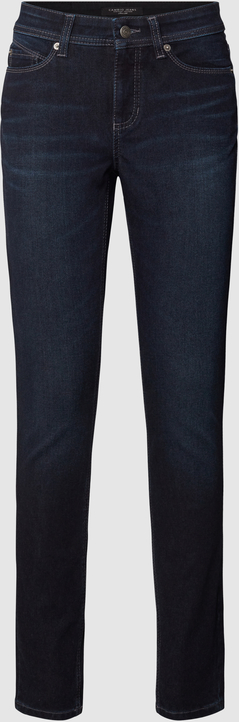 Granatowe jeansy Cambio w street stylu