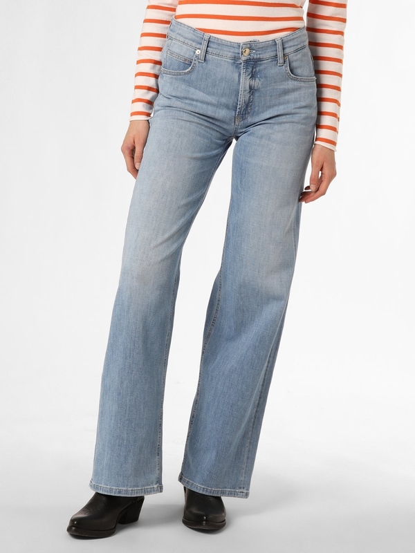 Granatowe jeansy Cambio z bawełny