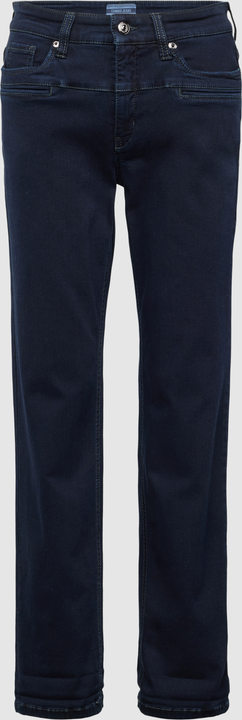 Granatowe jeansy Cambio z bawełny w stylu casual