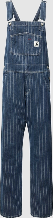 Granatowe jeansy Carhartt WIP z bawełny w street stylu