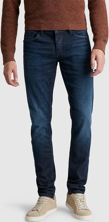 Granatowe jeansy Cast Iron w stylu casual