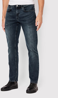 Granatowe jeansy Casual Friday w stylu casual