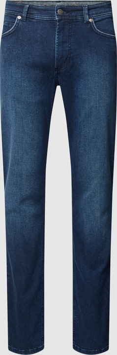 Granatowe jeansy Christian Berg z bawełny