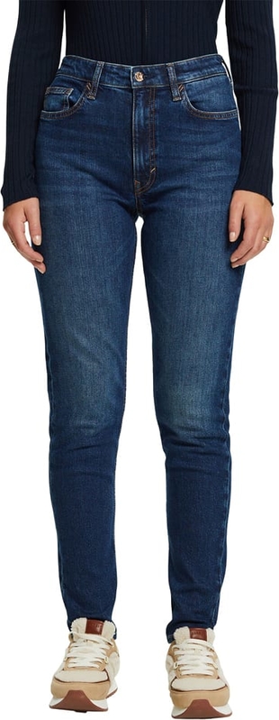 Granatowe jeansy Esprit w stylu casual
