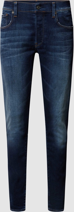 Granatowe jeansy G-Star Raw w street stylu z bawełny