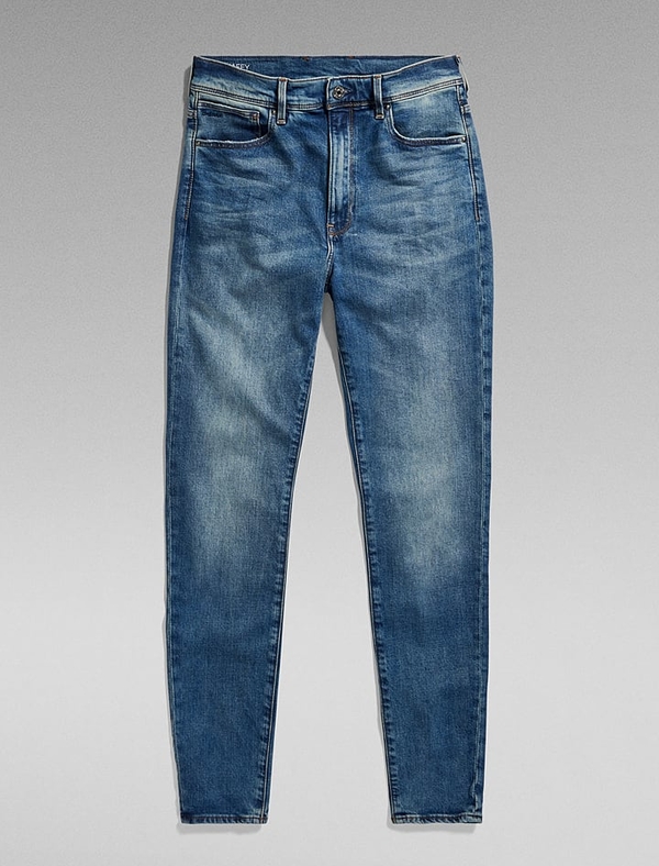 Granatowe jeansy G-star z bawełny