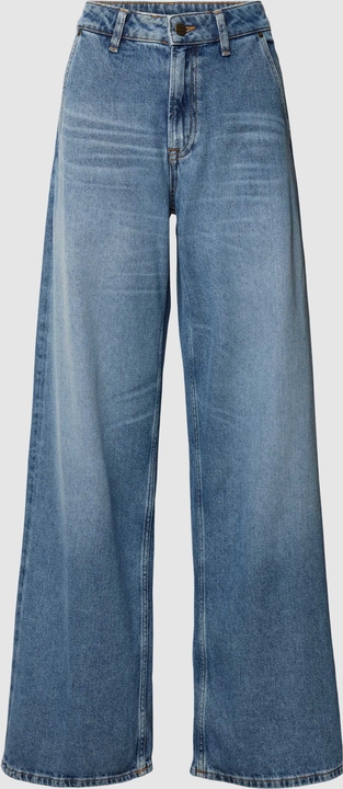 Granatowe jeansy Gant z bawełny w street stylu
