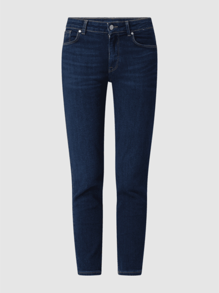 Granatowe jeansy Gant z bawełny w stylu casual