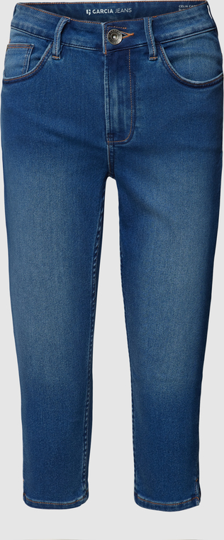 Granatowe jeansy Garcia w stylu casual