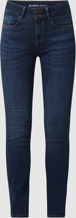 Granatowe jeansy Garcia z bawełny