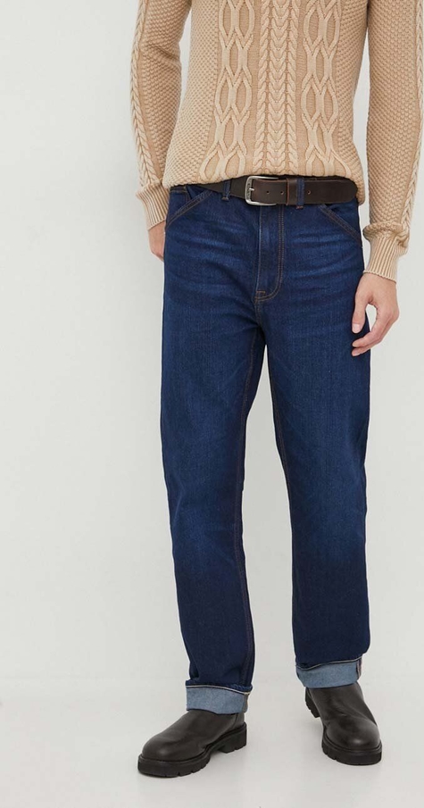 Granatowe jeansy Guess