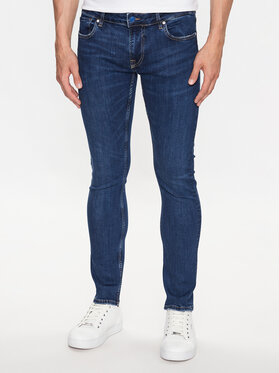 Granatowe jeansy Guess w stylu casual