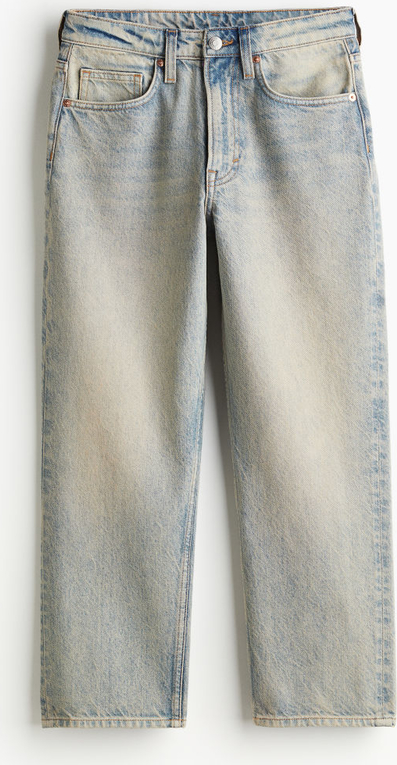 Granatowe jeansy H & M w stylu casual
