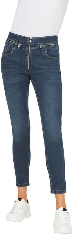 Granatowe jeansy Heine w stylu klasycznym
