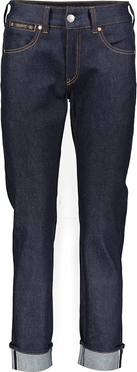 Granatowe jeansy Herrlicher w street stylu
