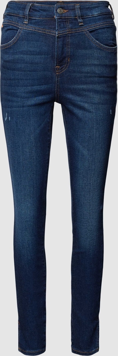 Granatowe jeansy Hugo Boss w street stylu z bawełny
