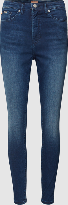 Granatowe jeansy Hugo Boss z bawełny