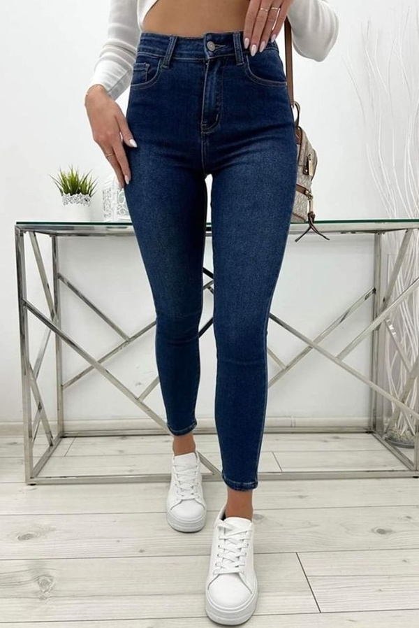 Granatowe jeansy IVET