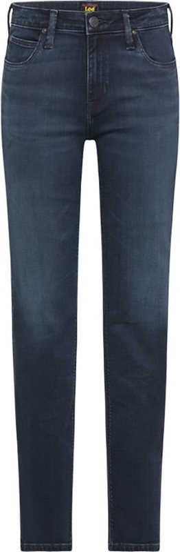 Granatowe jeansy Lee w street stylu