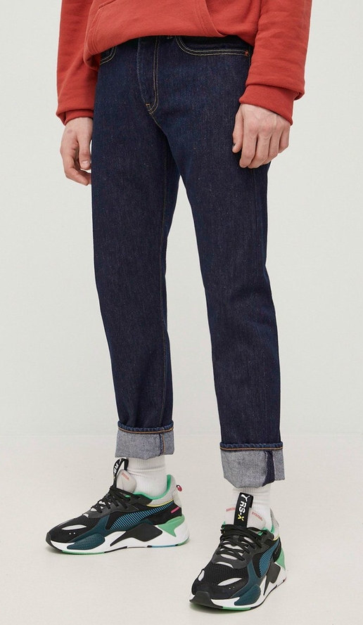 Granatowe jeansy Levis