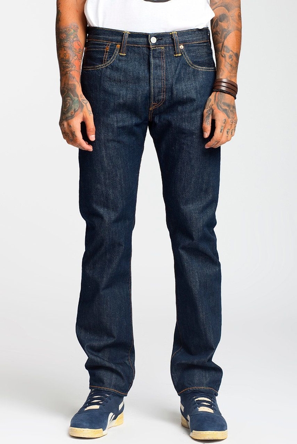 Granatowe jeansy Levis w stylu casual