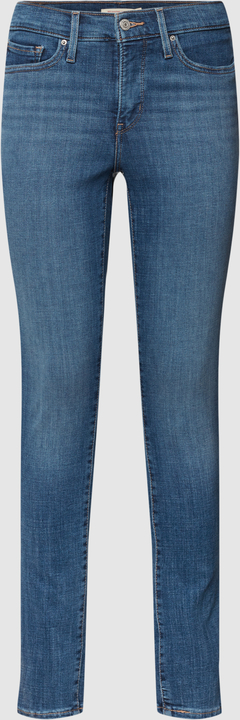 Granatowe jeansy Levis z bawełny