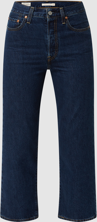 Granatowe jeansy Levis z bawełny w stylu casual