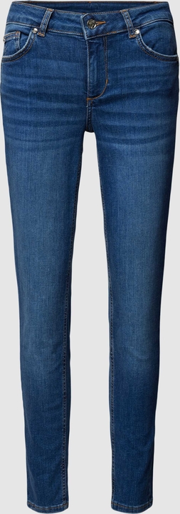 Granatowe jeansy Liu-Jo w street stylu z bawełny