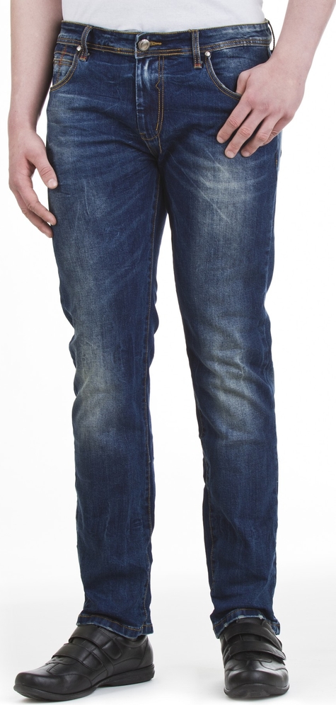 Granatowe jeansy M.sara z bawełny