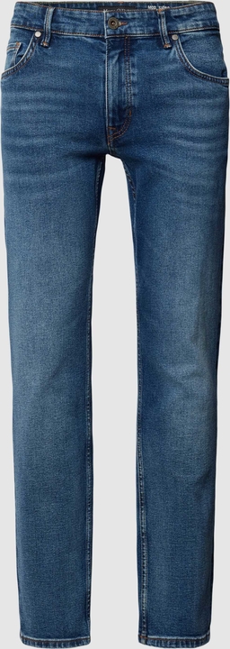 Granatowe jeansy Marc O'Polo w stylu casual z bawełny