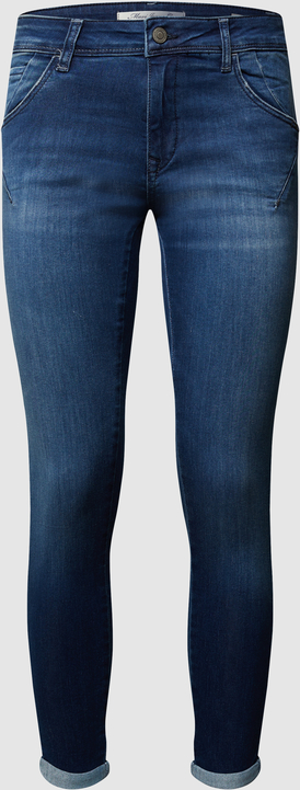 Granatowe jeansy Mavi Jeans z bawełny w stylu casual
