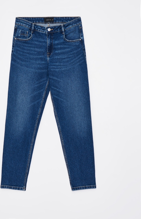 Granatowe jeansy Mohito w stylu casual