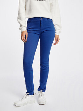 Granatowe jeansy Morgan w stylu casual