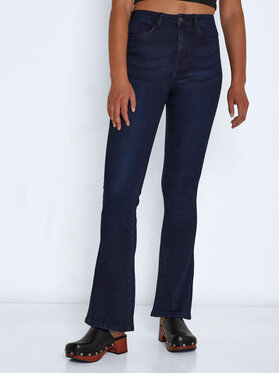 Granatowe jeansy Noisy May w stylu casual