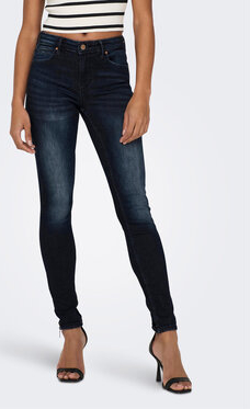 Granatowe jeansy Only w street stylu