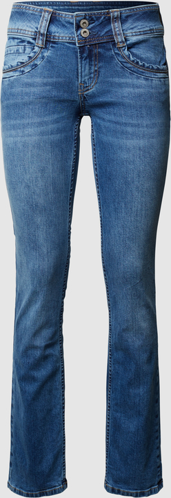 Granatowe jeansy Pepe Jeans z bawełny w stylu casual